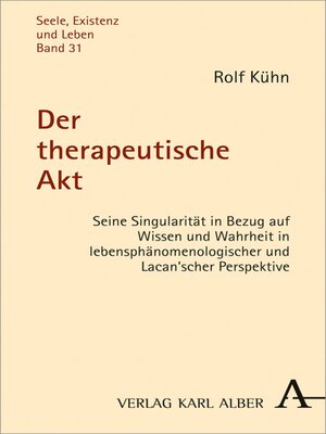 cover image of Der therapeutische Akt